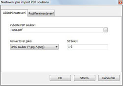 PDF import